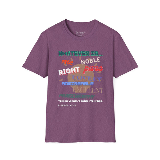 Unisex Philippians 4:8 (Whatever is...) T-Shirt