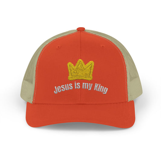 Jesus Is My King Snapback Trucker Cap