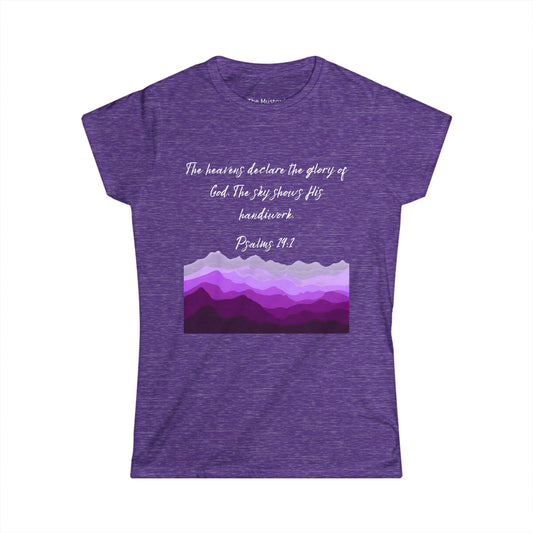 Woman's Psalms 19:1 T-Shirt