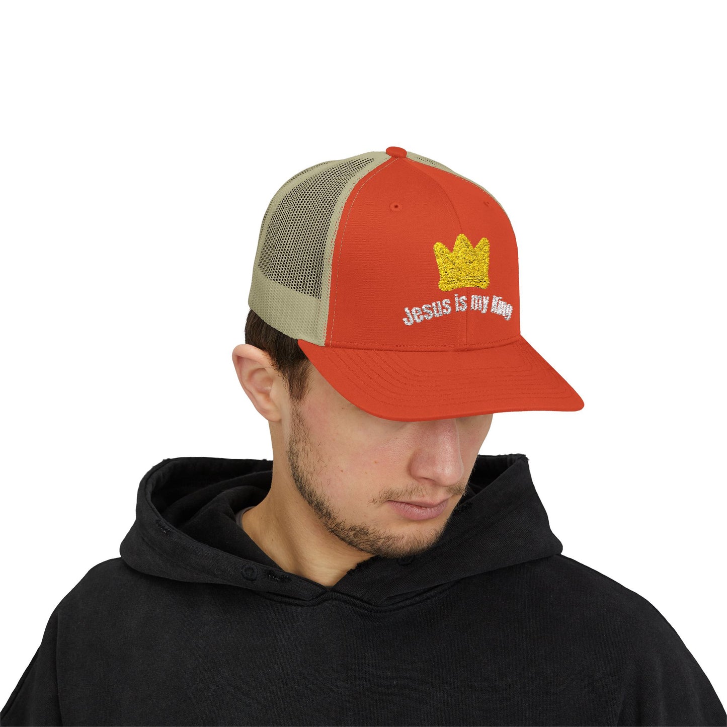 Jesus Is My King Snapback Trucker Cap