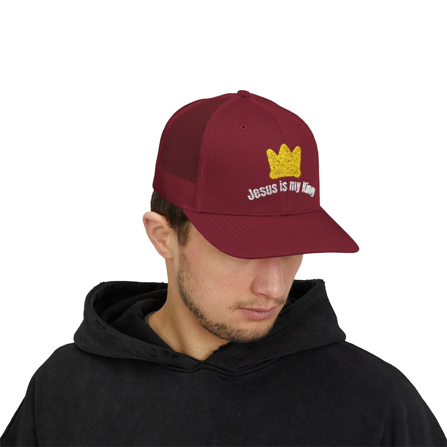 Jesus Is My King Snapback Trucker Cap
